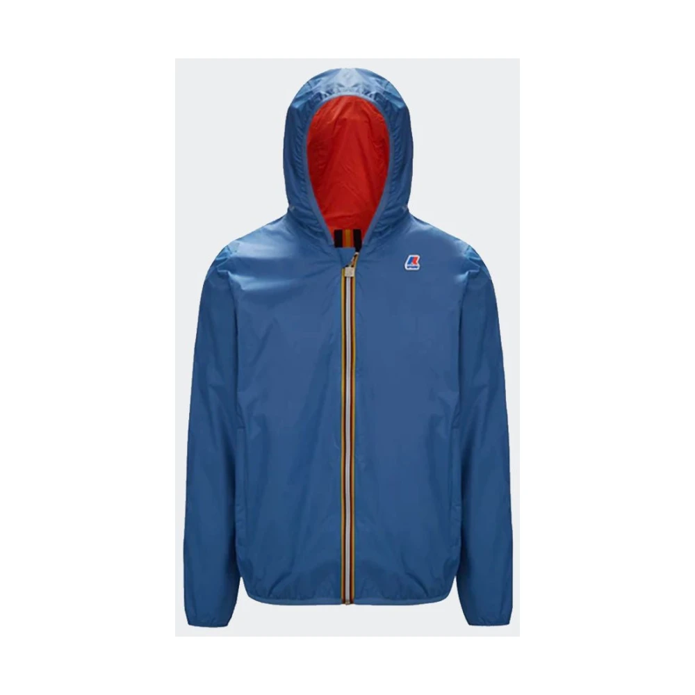K-way Omkeerbare gewatteerde jas met capuchon Blue Heren