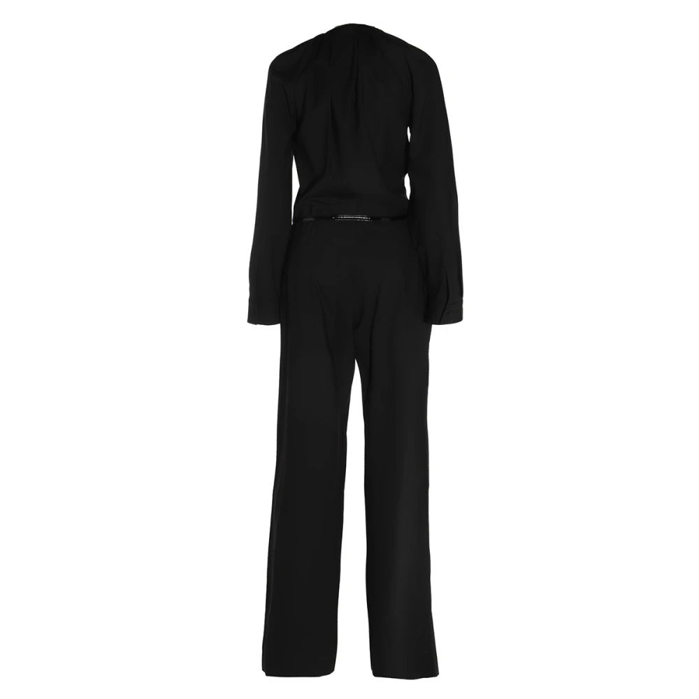 Gucci Wollen Jumpsuit met Logo Black Dames