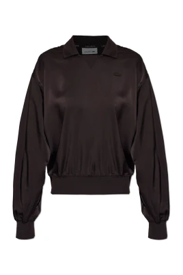 Satin Polo med avslappnad passform