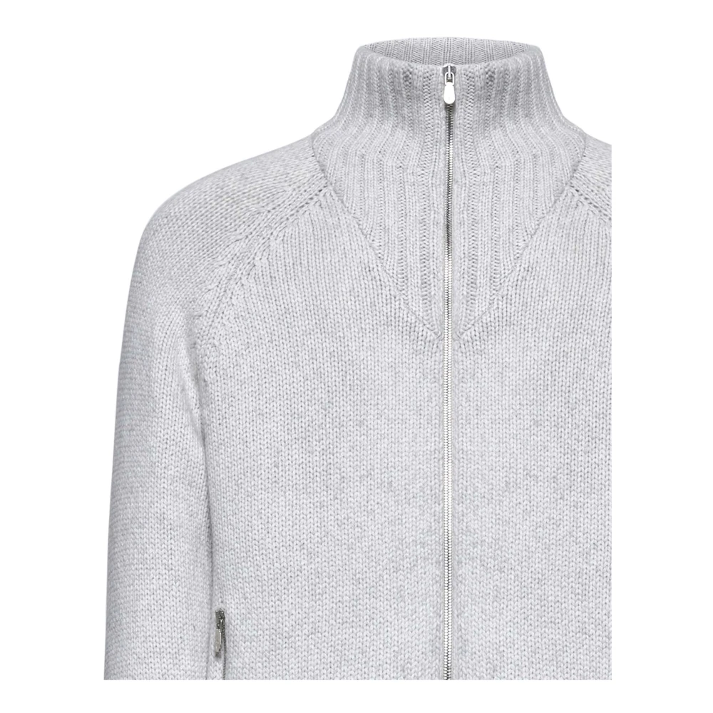 BRUNELLO CUCINELLI Kasjmier Grijze Jas Monopetto Gray Heren