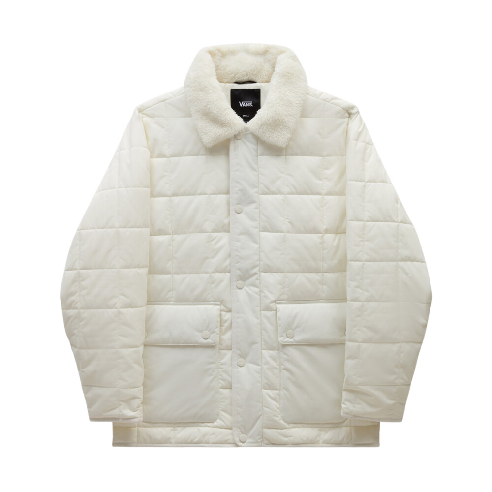 Veste en coton blanc marshmallow pour femme Vans Doudounes