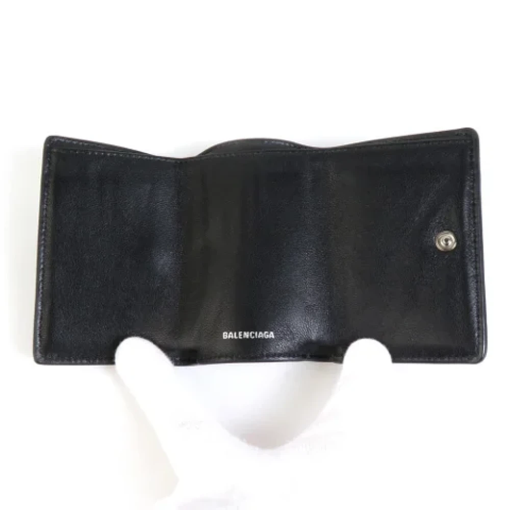 Balenciaga Vintage Pre-owned Leather wallets Black Dames