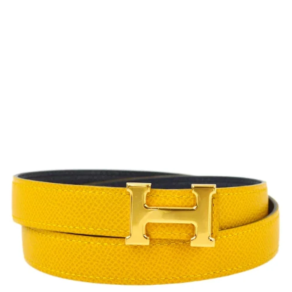 Hermès Vintage Pre-owned Leather belts Yellow Dames