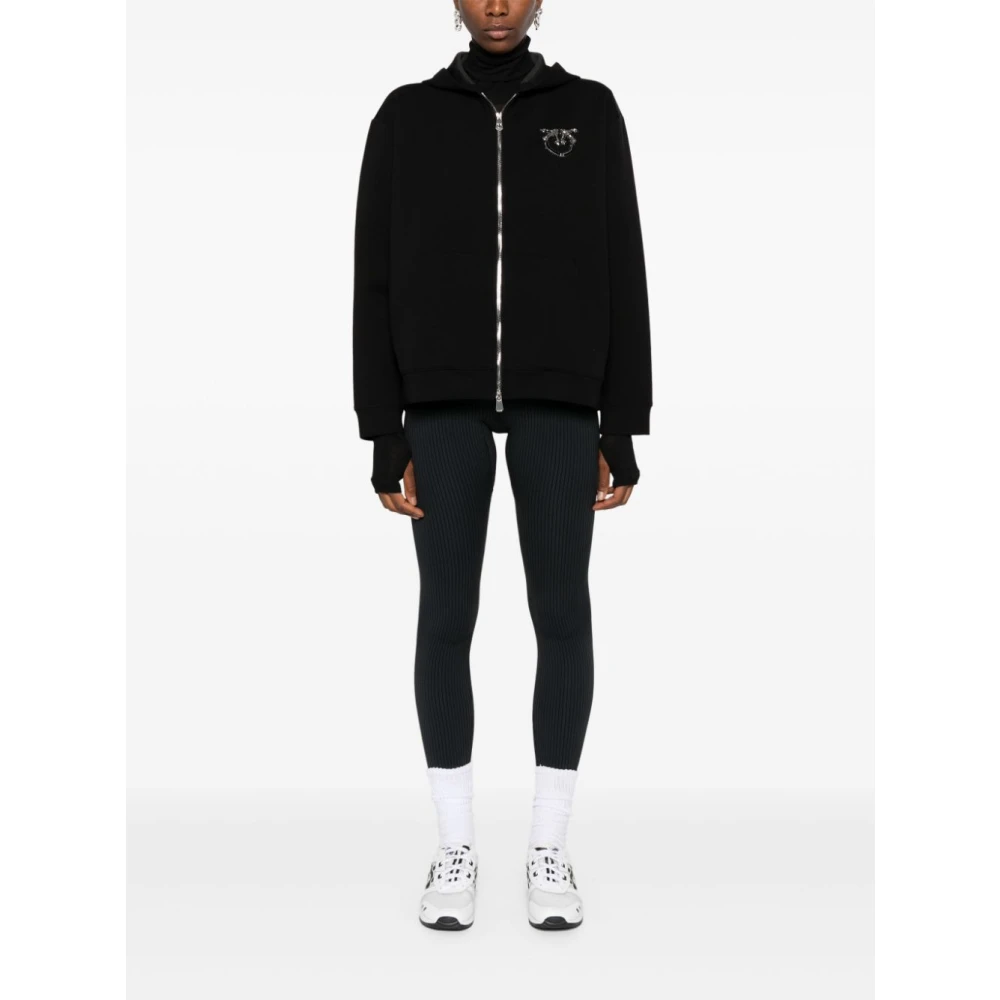 pinko Zwarte Sweater met Polyester Mix Black Dames
