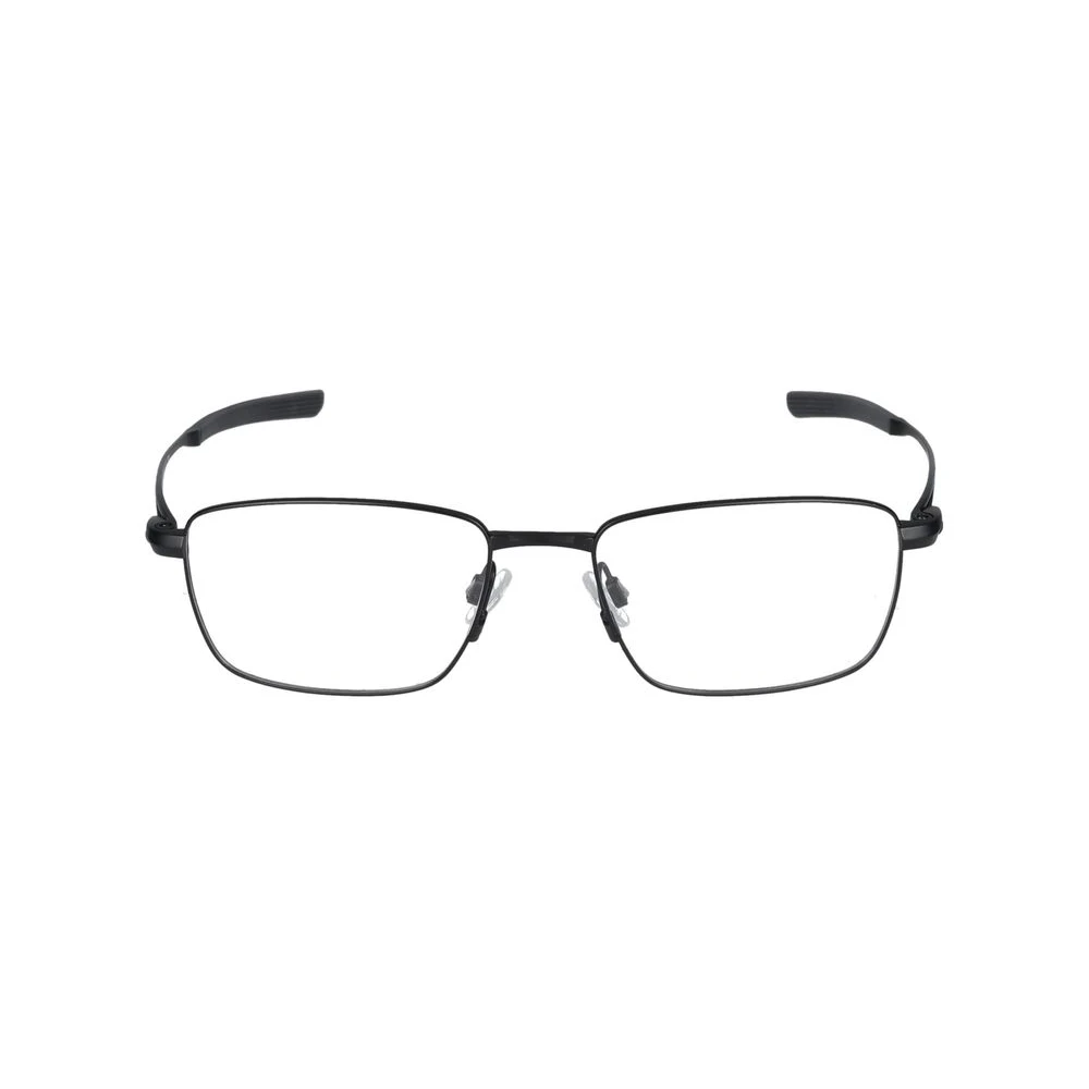 Nike Men's Black Glasses, 53 Mm, Satin Eyeglasses Stylish Model
