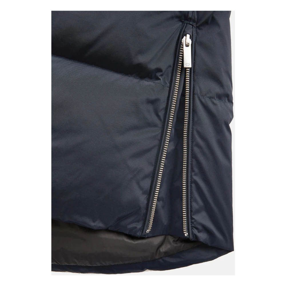 Woolrich Gewatteerde jas met capuchon en zakken Blue Dames