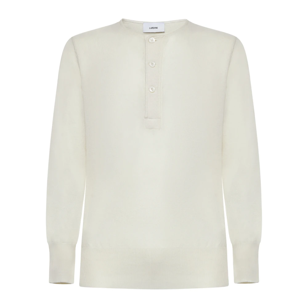 Lardini Witte Sweater Collectie White Heren