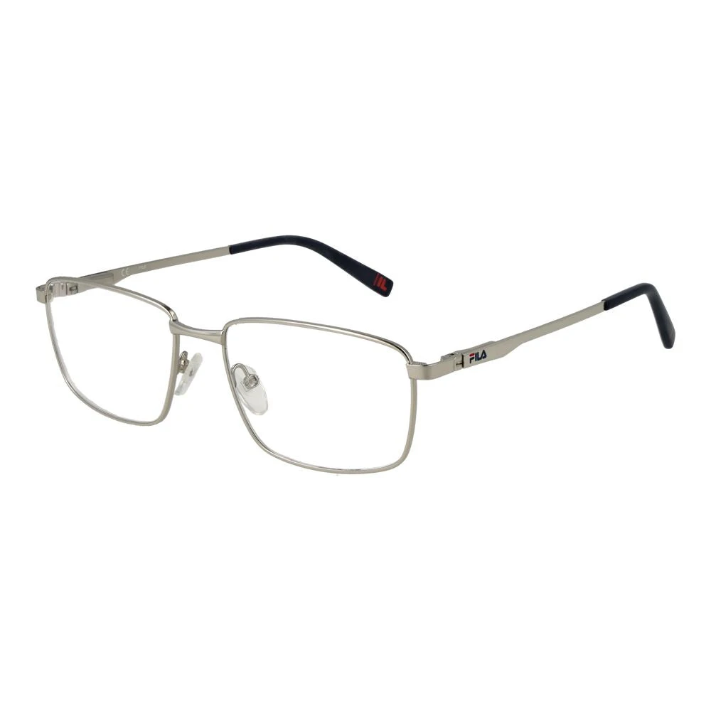 Fila Men's Gray Glasses, One Size, Full-Rim Stainless Steel Frame