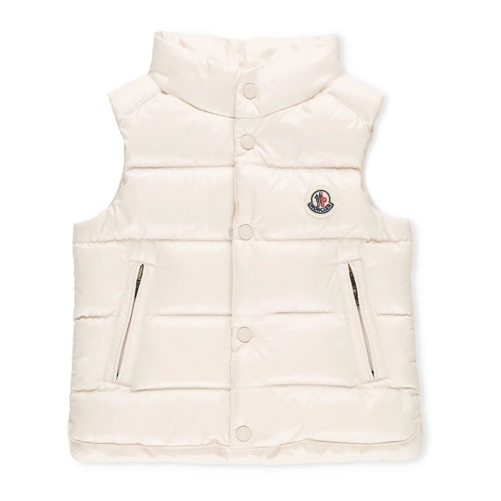 Moncler Barn Naturlig Vadderad Väst Jacka Beige, Pojke