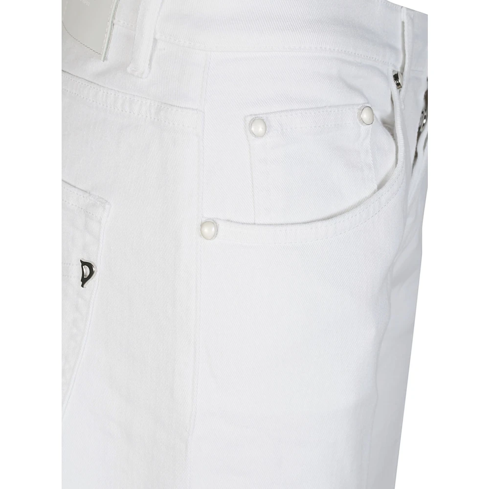 Dondup Klassieke Bull Denim Jeans White Dames