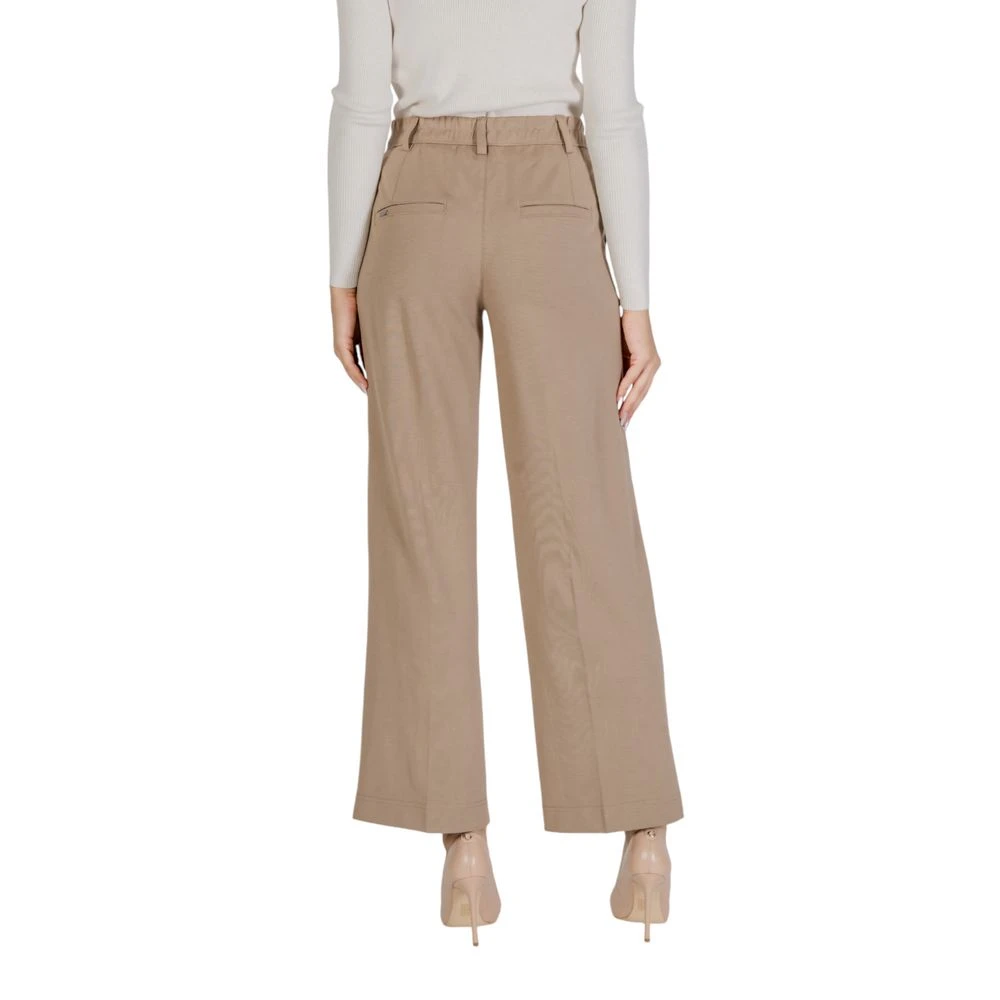 Street One Beige Viscose Jeans & Broek Beige Dames
