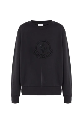 Crystal Logo Cotton Sweatshirt