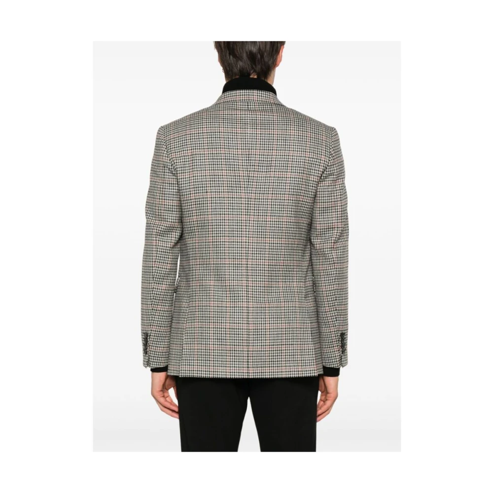 Reveres 1949 Pied-de-poule Wollen Jas Gray Heren
