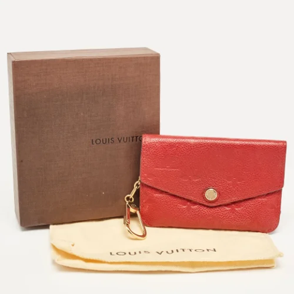 Louis Vuitton Vintage Pre-owned Leather wallets Red Dames