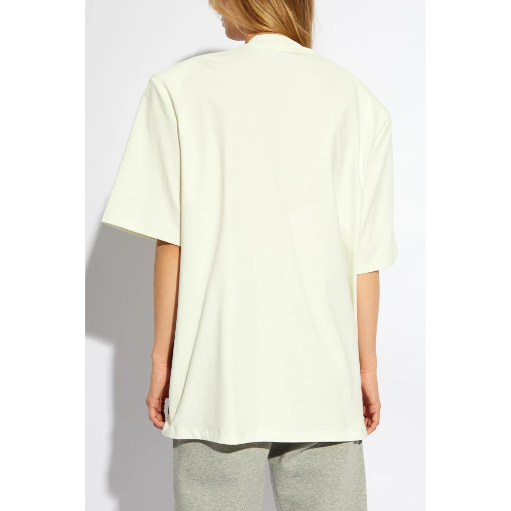 The Attico T-shirt met logo Green Dames
