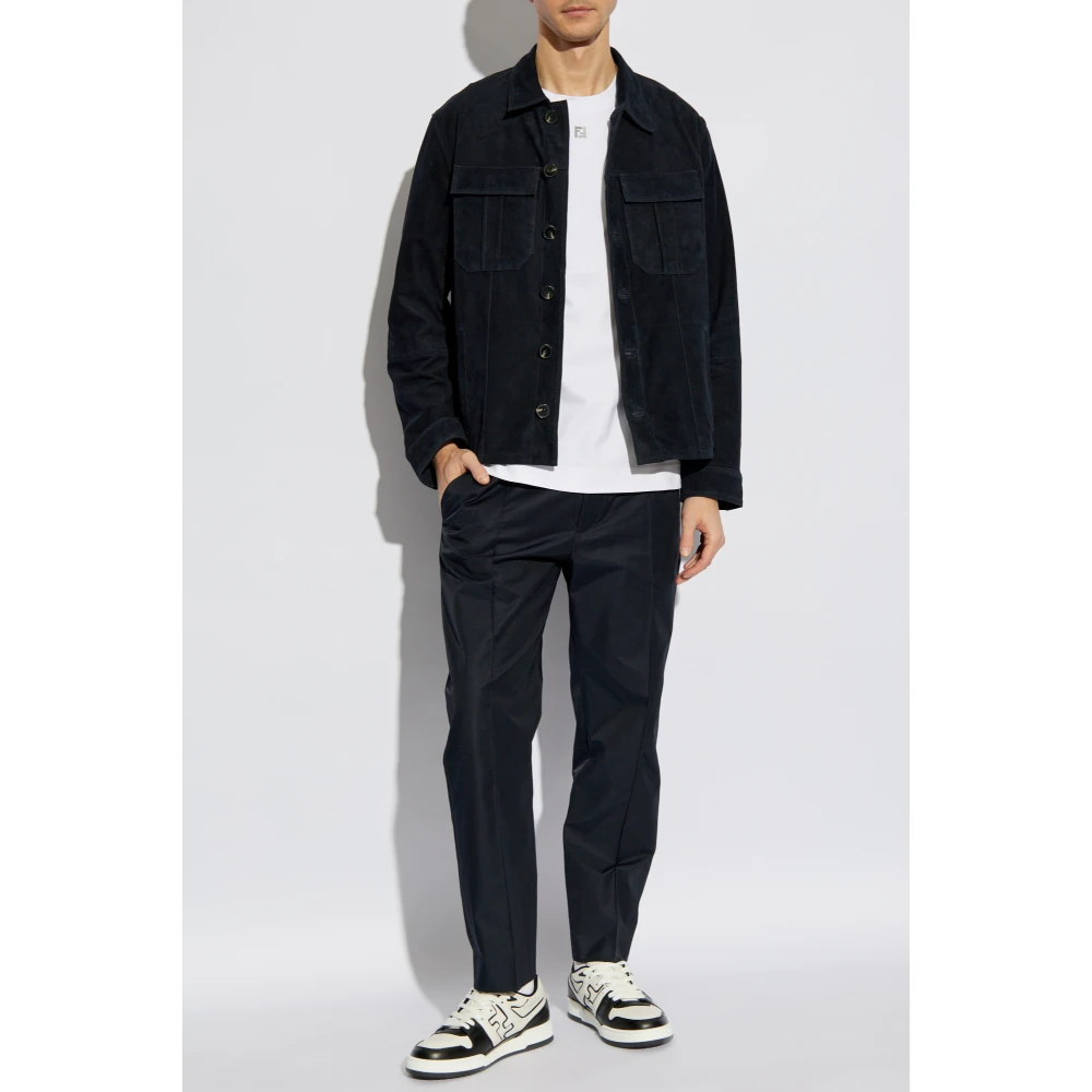 Zadig & Voltaire Suède jas Blue Heren