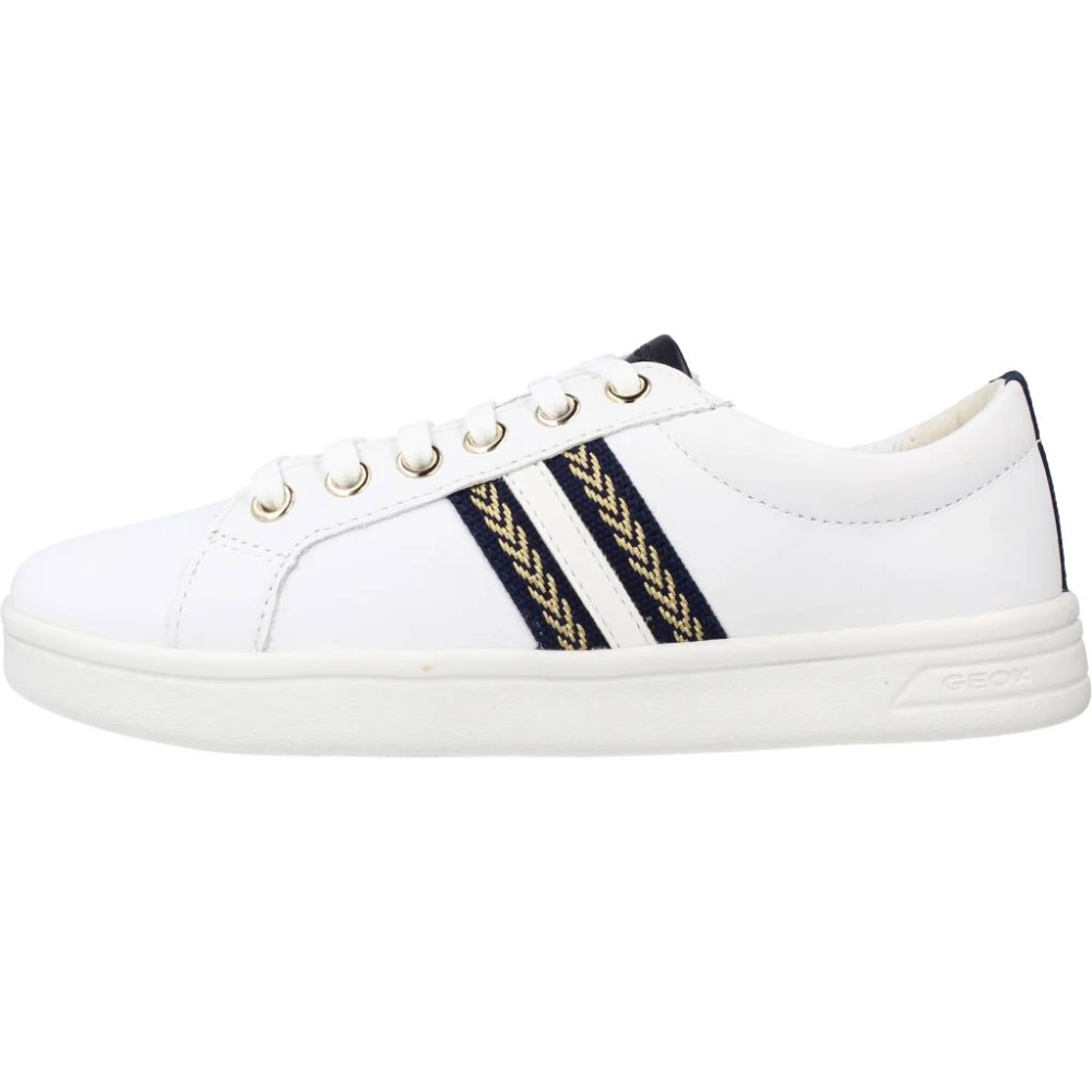 Geox Flickor Snygga Djrock Sneakers White, Flicka