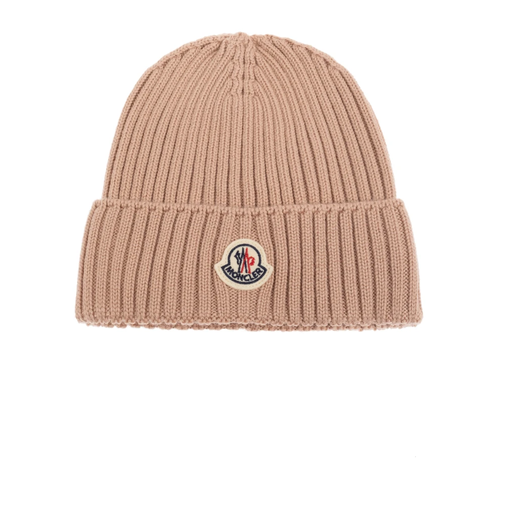 Moncler Unisex Kids Beige Hats & Caps,, Cap With Logo Patch Small