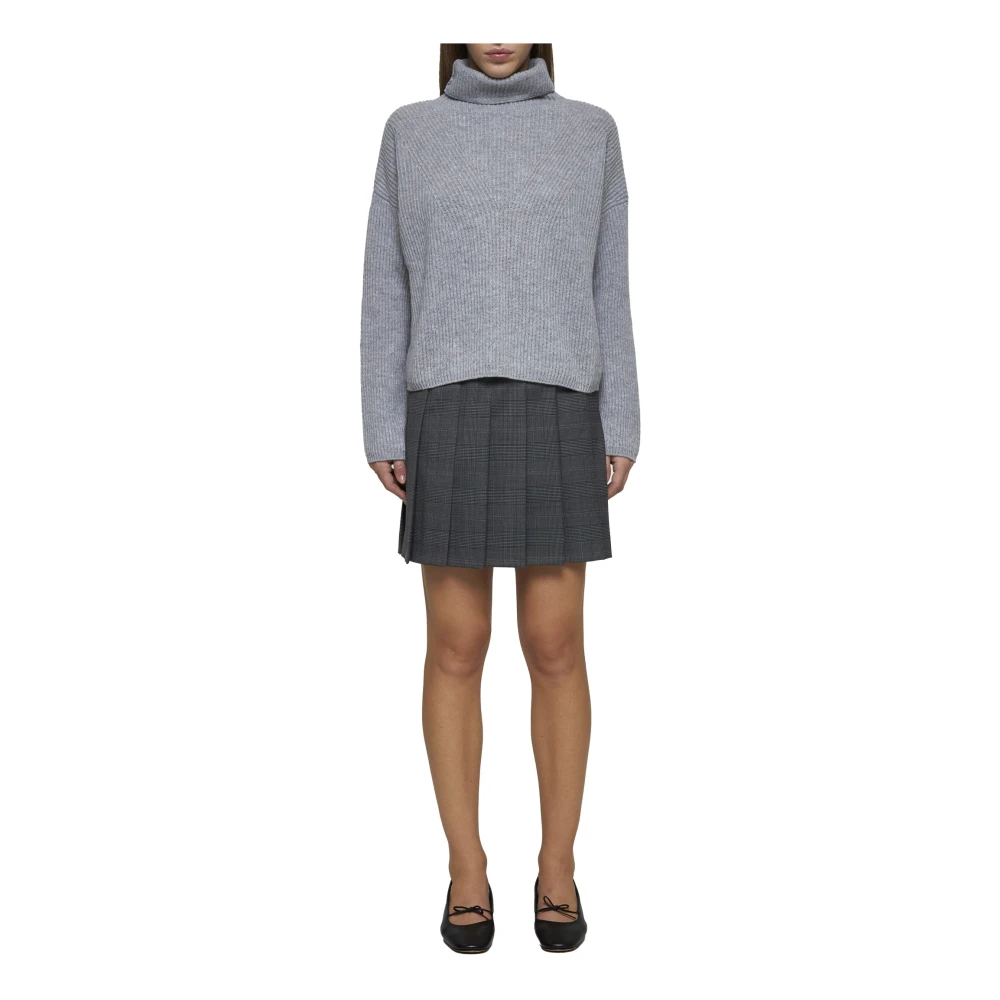 Max Mara Studio Golia Coltrui Trui Licht Grijs Gray Dames