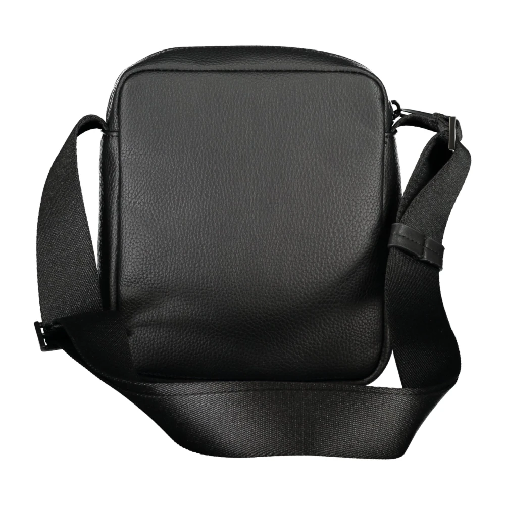 Calvin Klein Zwarte Heren Schoudertas Contrast Details Black Heren