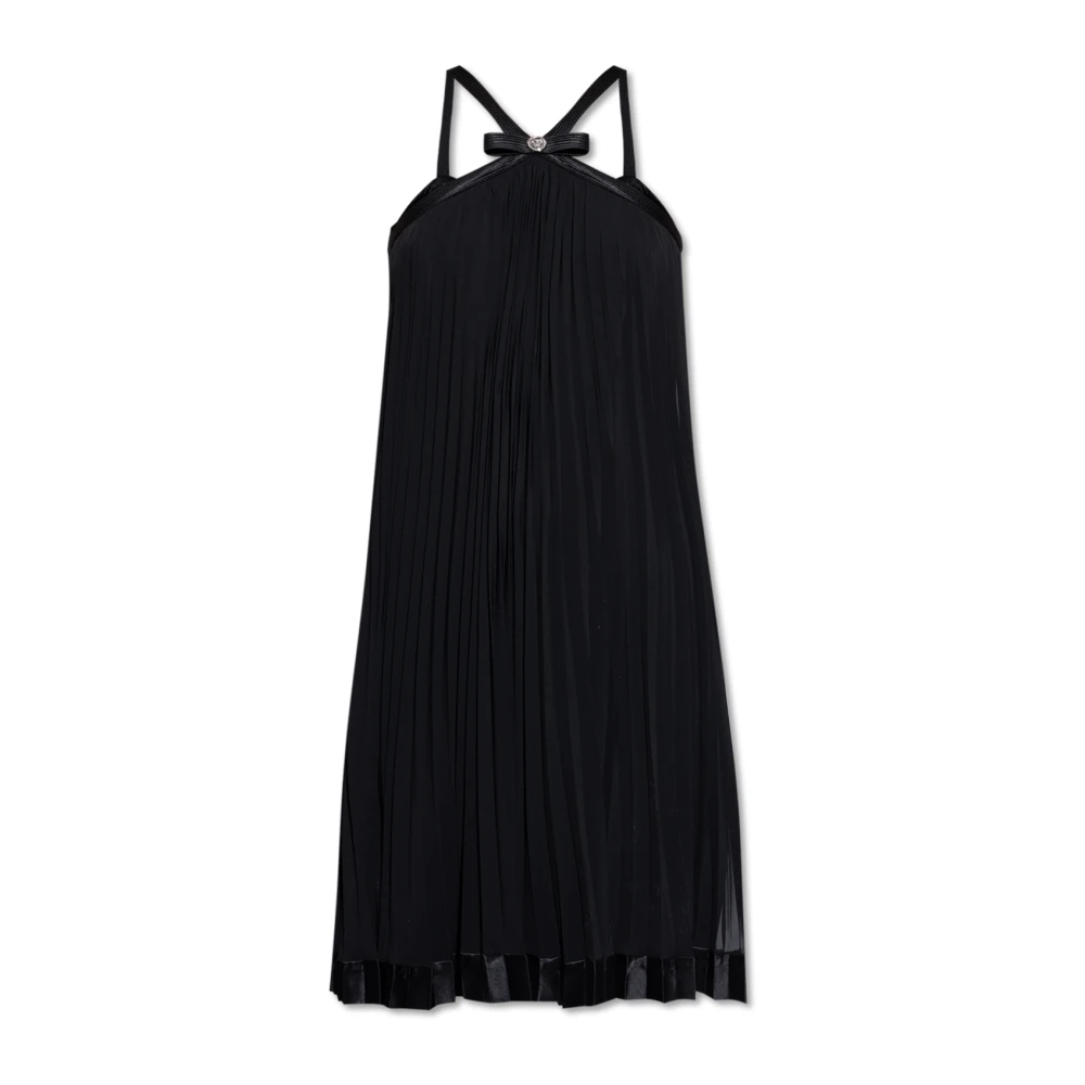 Versace Geplooide hemdjurk Black Dames