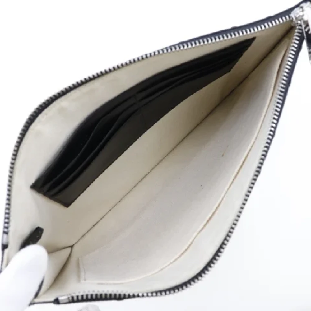 Gucci Vintage Pre-owned Leather clutches Black Dames