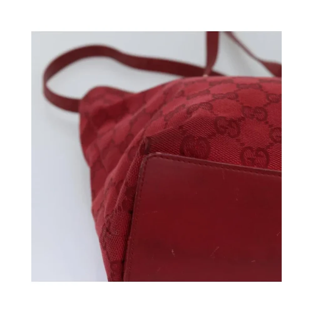 Gucci Vintage Pre-owned Canvas gucci-bags Red Dames