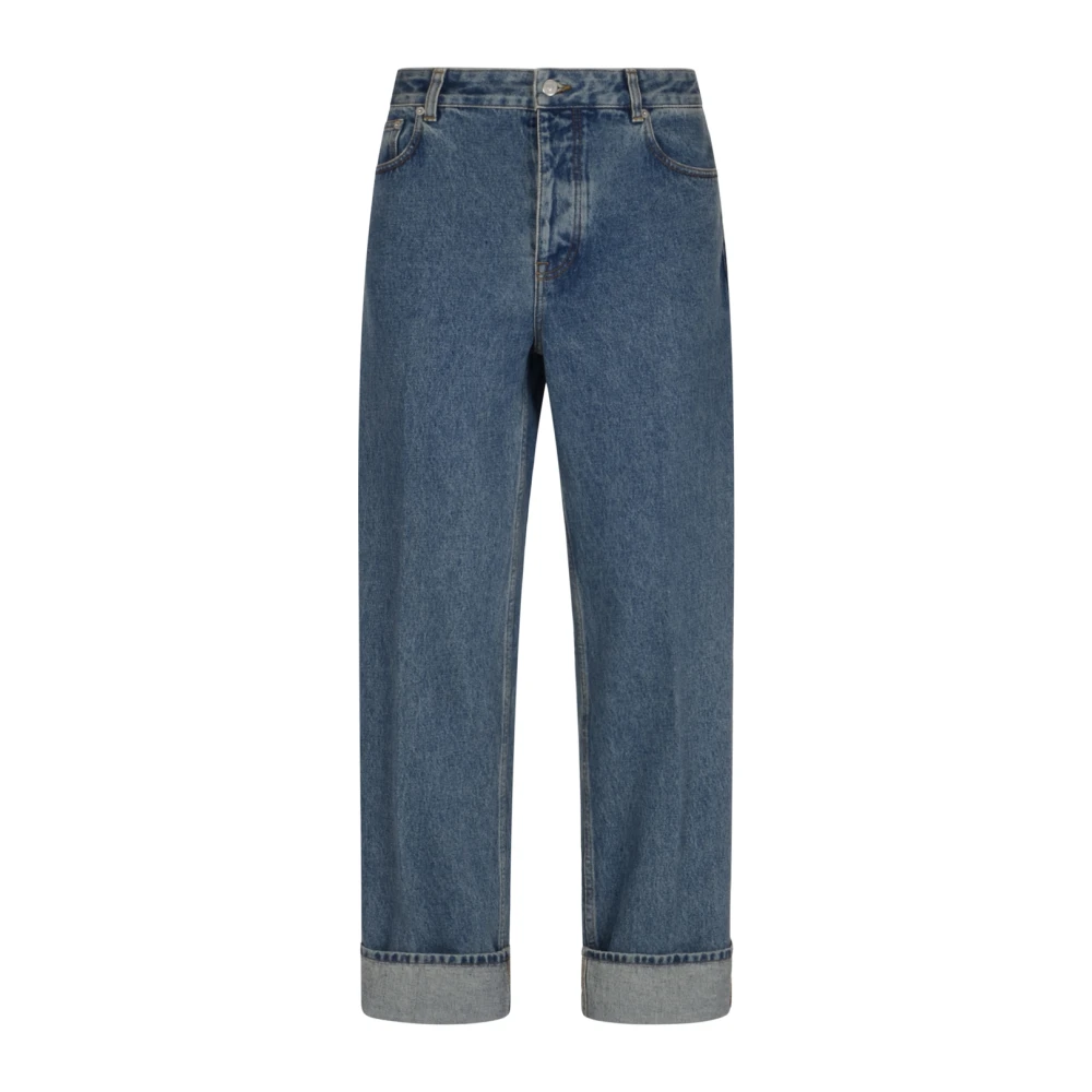 Valentino Men's Blue Denim 5-Pocket Jeans Medium