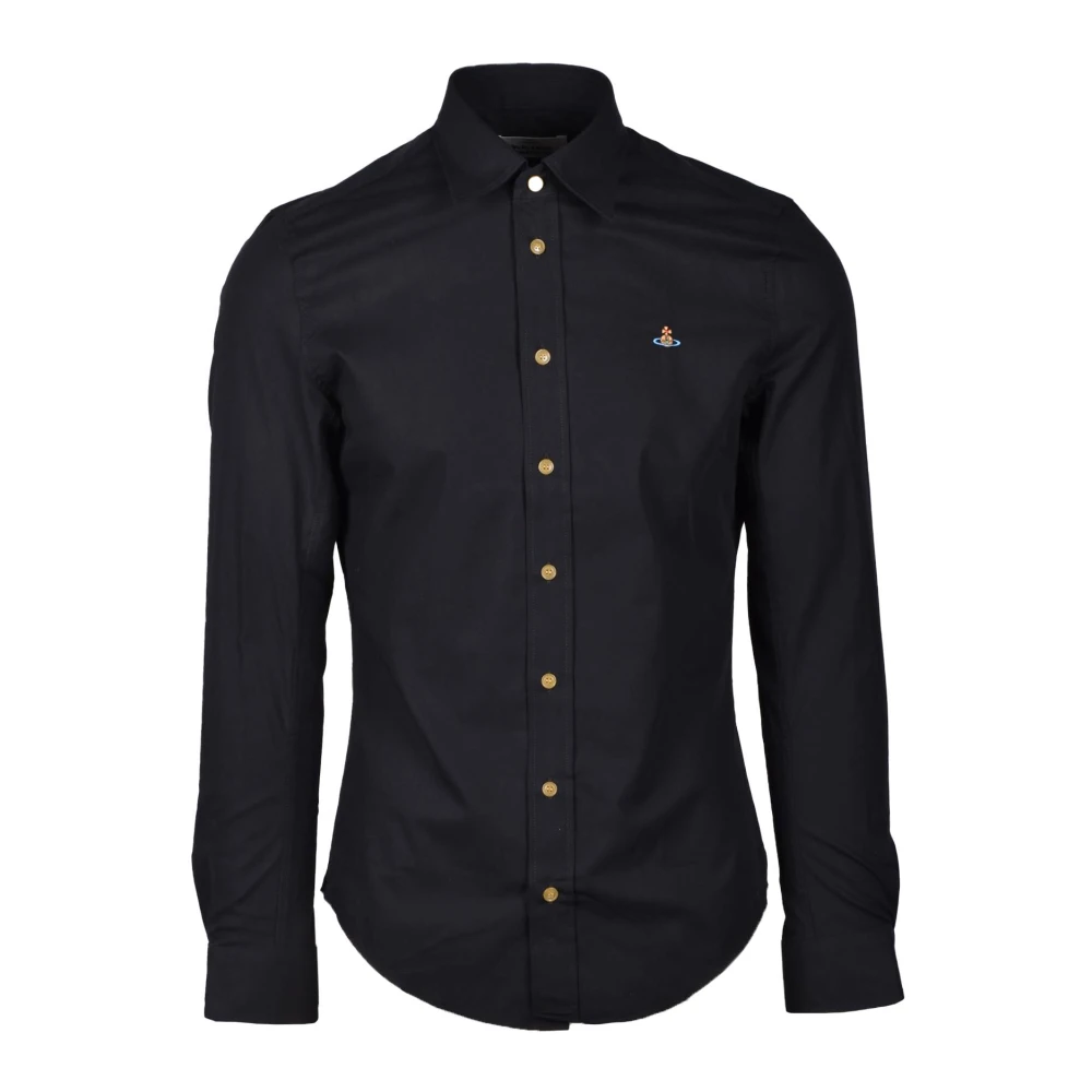 Vivienne Westwood Katoen Elastaan Overhemd Black Heren