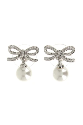 Bow Pearl Earrings