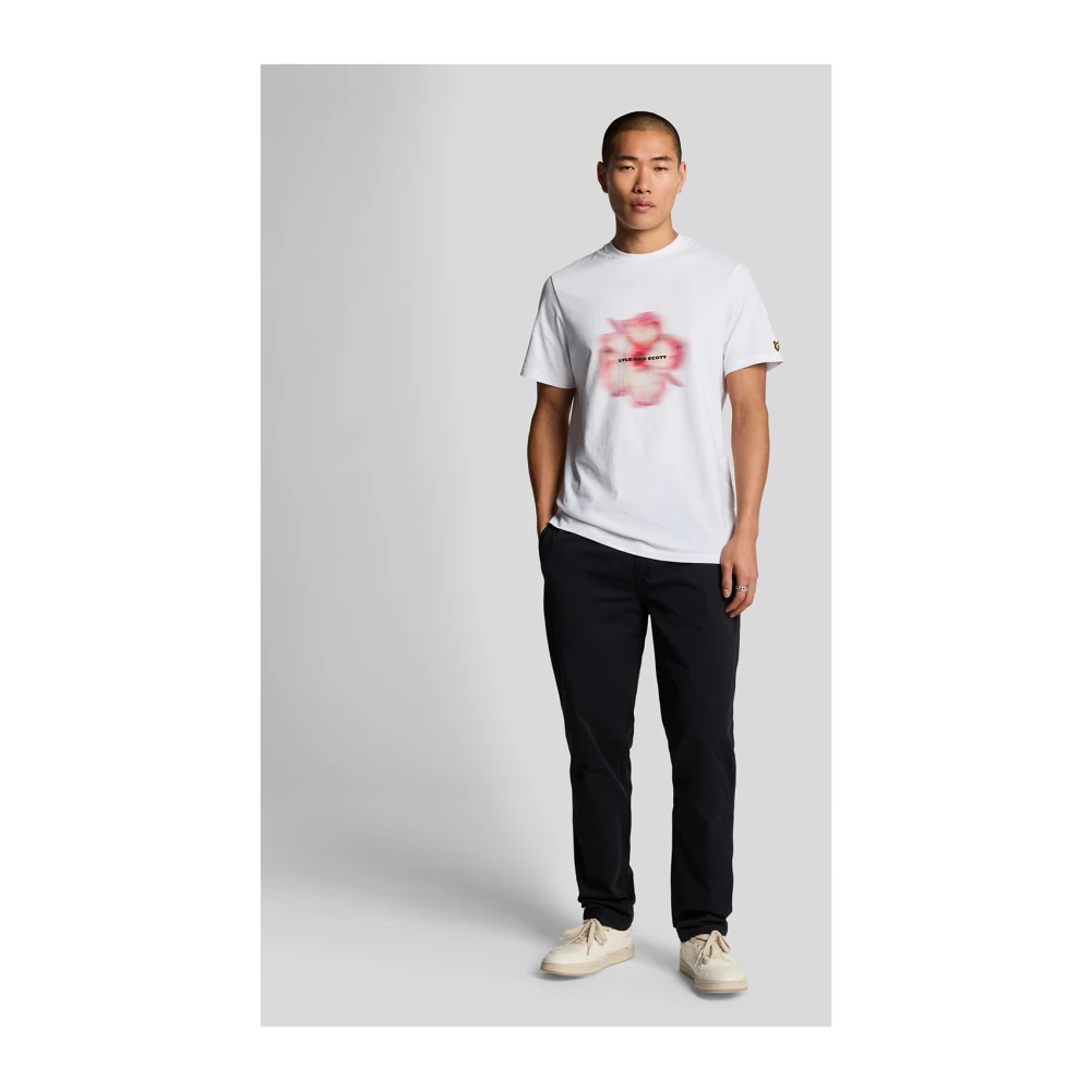 Lyle & Scott Broek Straight Leg Chino Black Heren