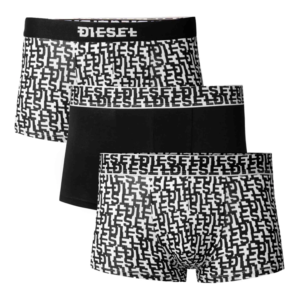 Diesel Heren Boxershorts Wit Zwart Multicolor Heren