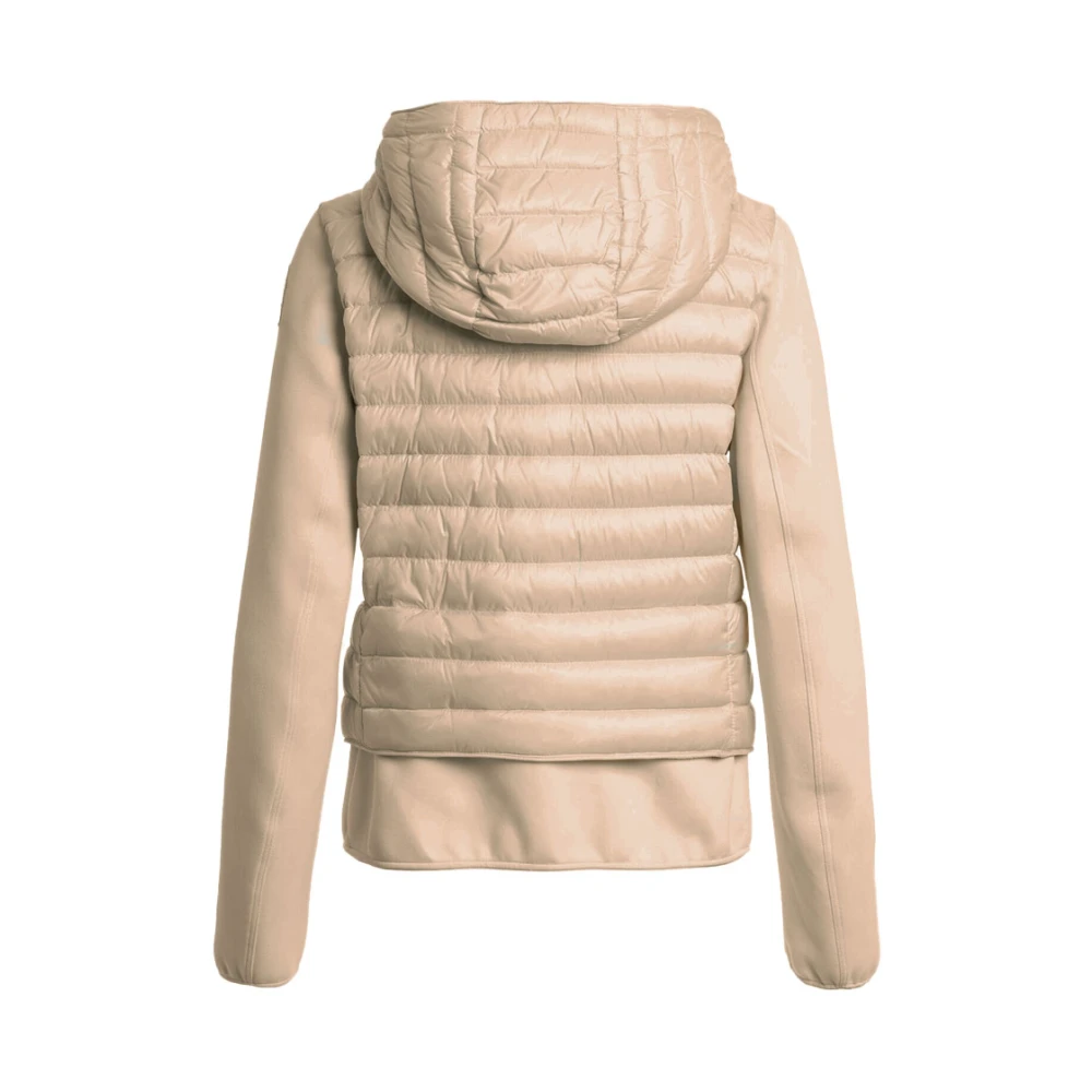 Parajumpers Lorita Hybride Vest met Capuchon Beige Dames