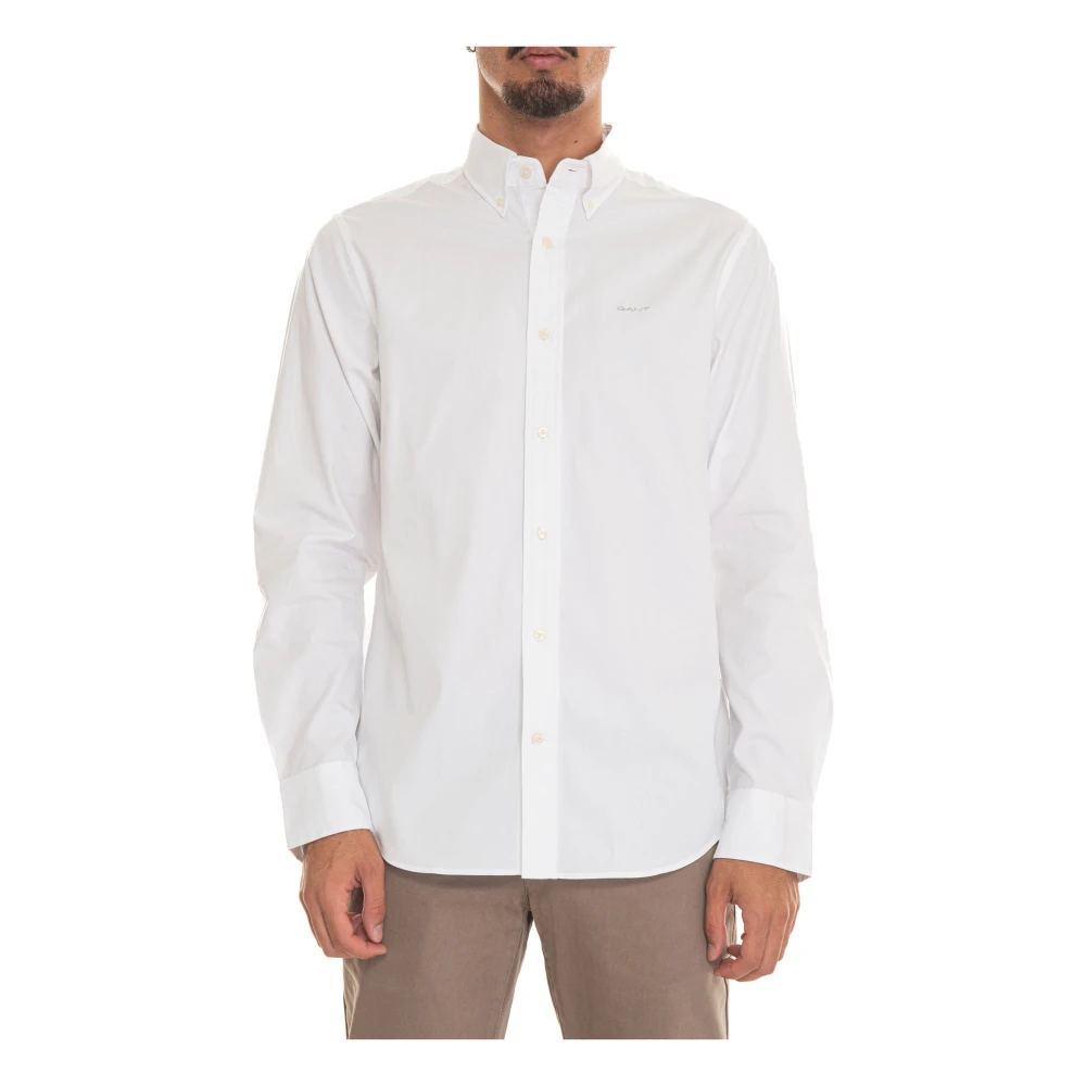 Gant Casual overhemd met knoopsluiting White Heren
