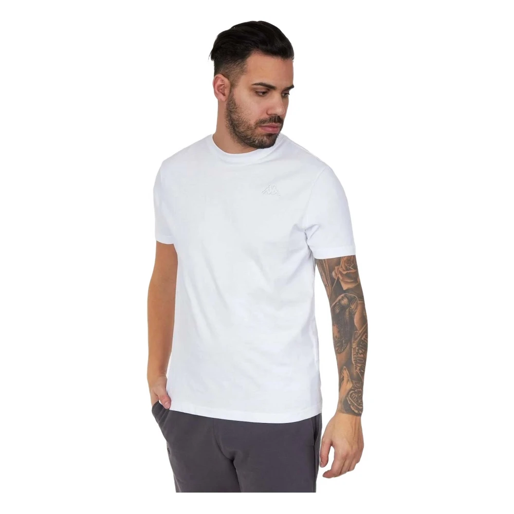 Kappa Cafers Slim Tee T-shirt White Heren