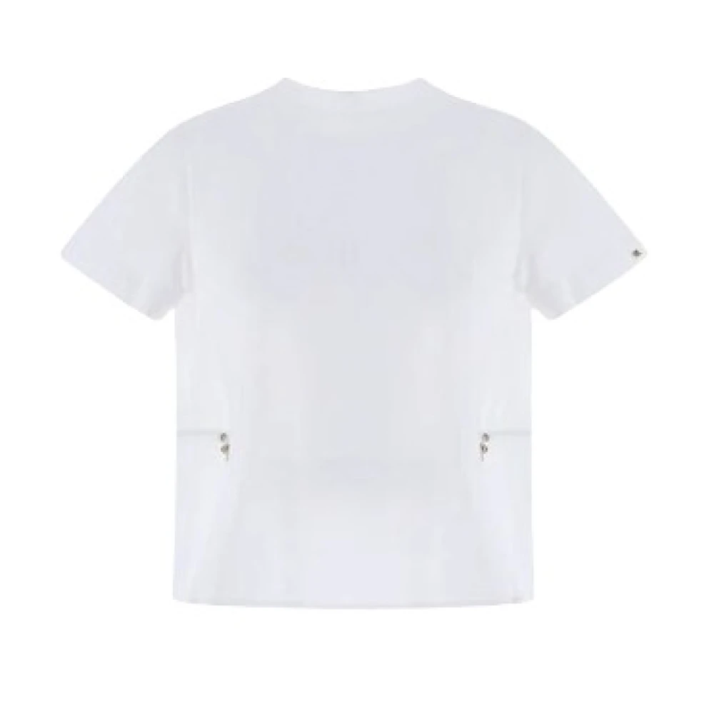 Herno Donna Bianco - T-Shirt In Jersey Con Vita Stretta - Tops - Xl