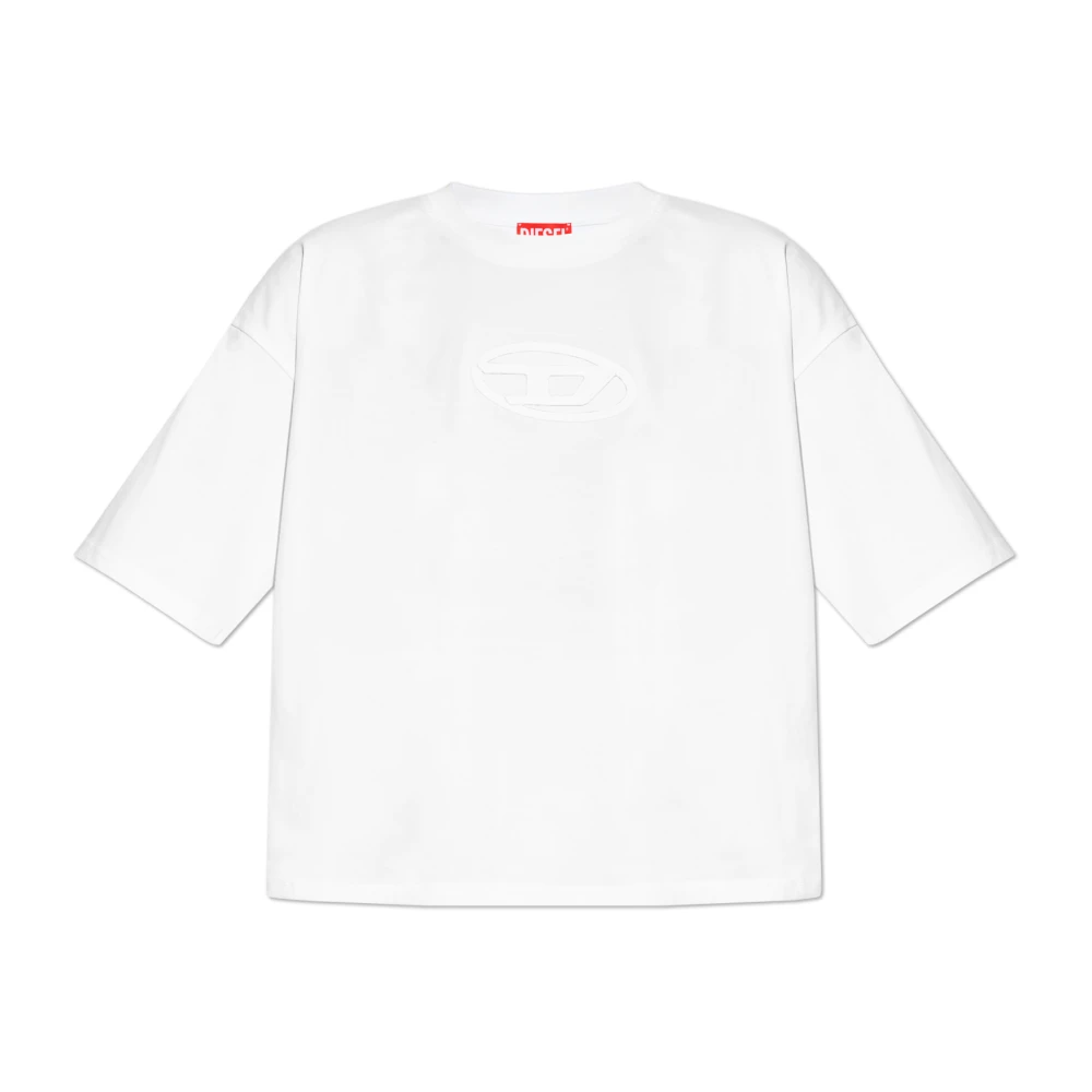 Diesel T-shirt T-Buxt-Crop-Od White, Dam