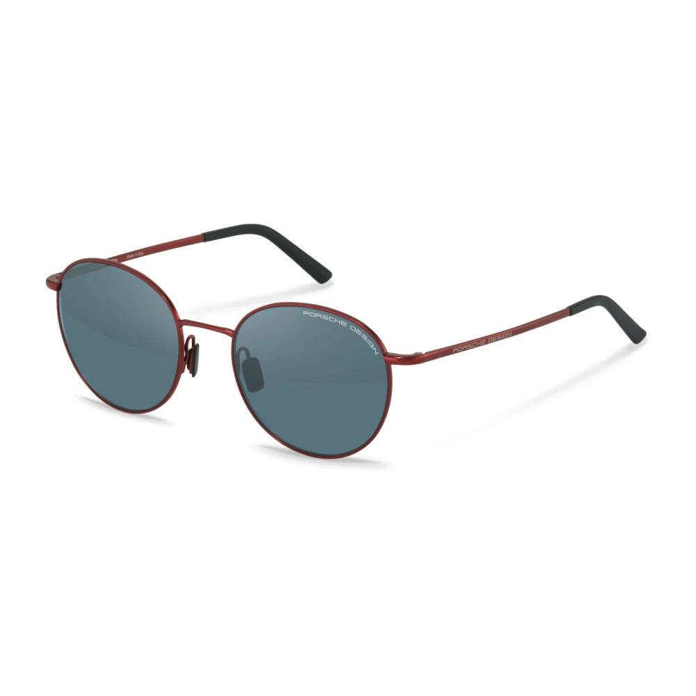 Porsche Design Röd Svart/Blå Spegel Solglasögon Red, Unisex