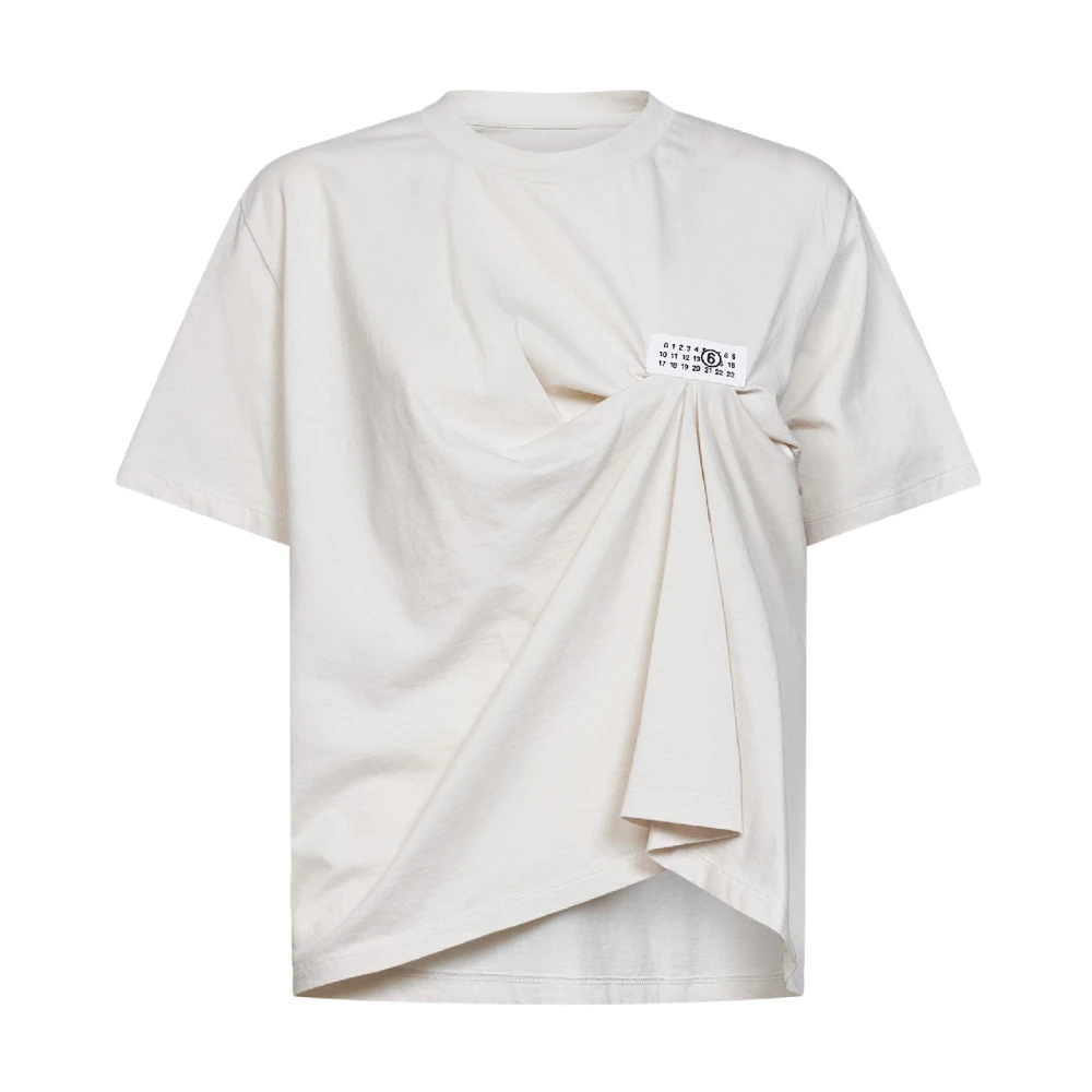 Mm6 Maison Margiela Donna Beige Top, S, New,