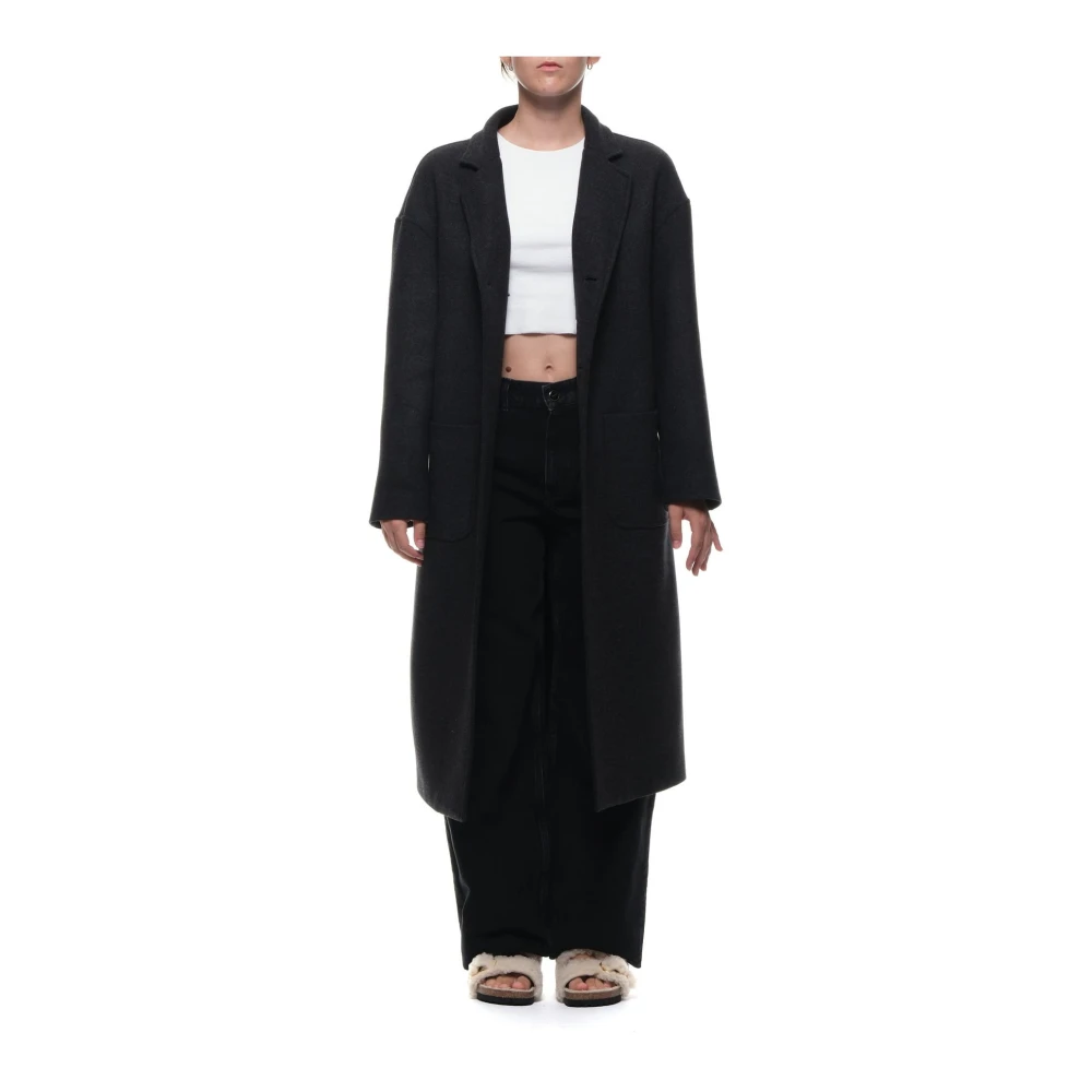 Nine In The Morning Luna Coat met Kette Detail Gray Dames