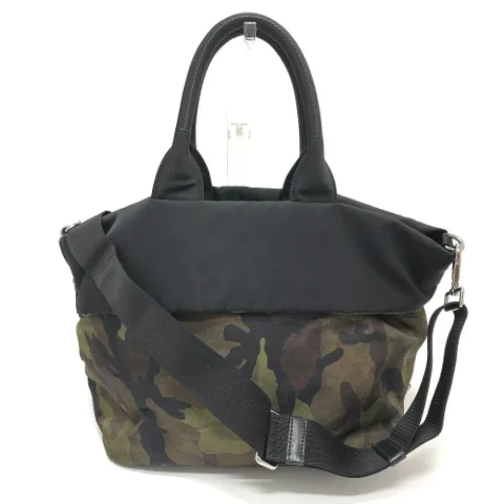 Prada Vintage Pre-owned Nylon prada-bags Gray Dames