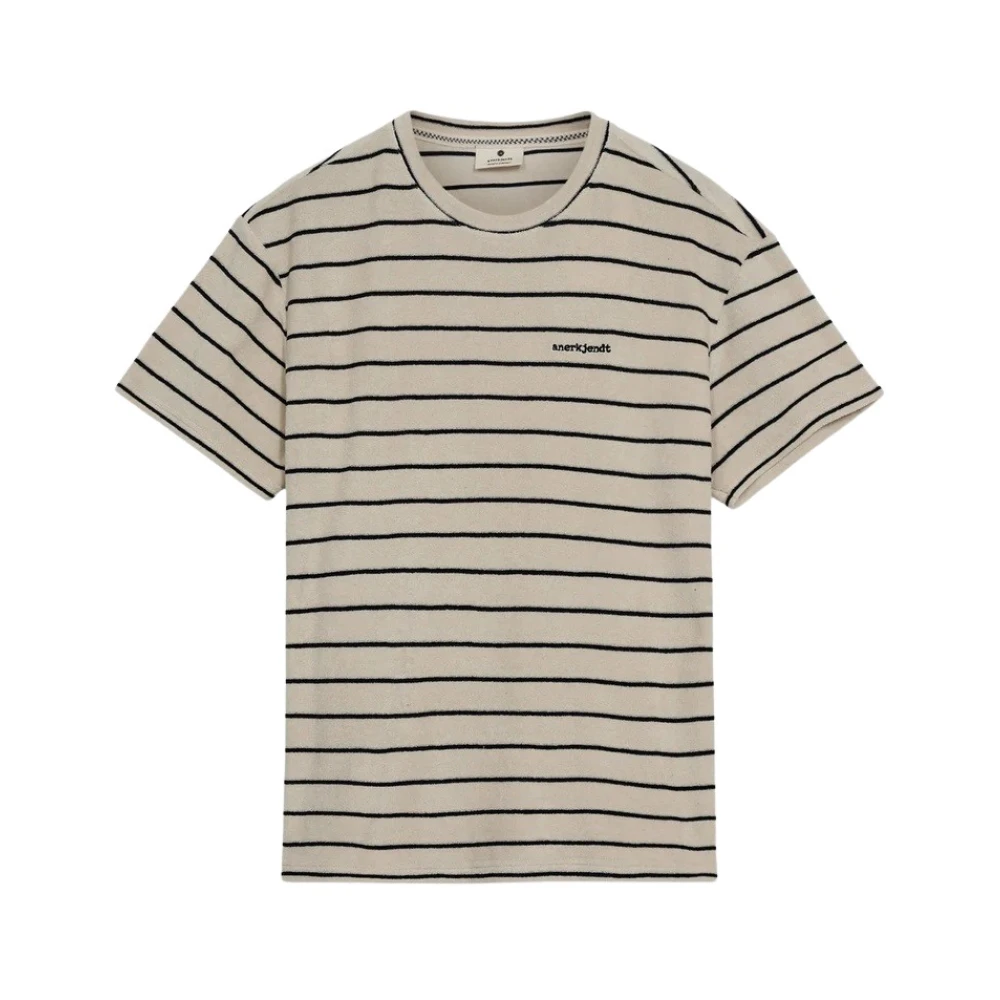 Anerkjendt Frotte Stripe Tee Sky Captain Multicolor Heren