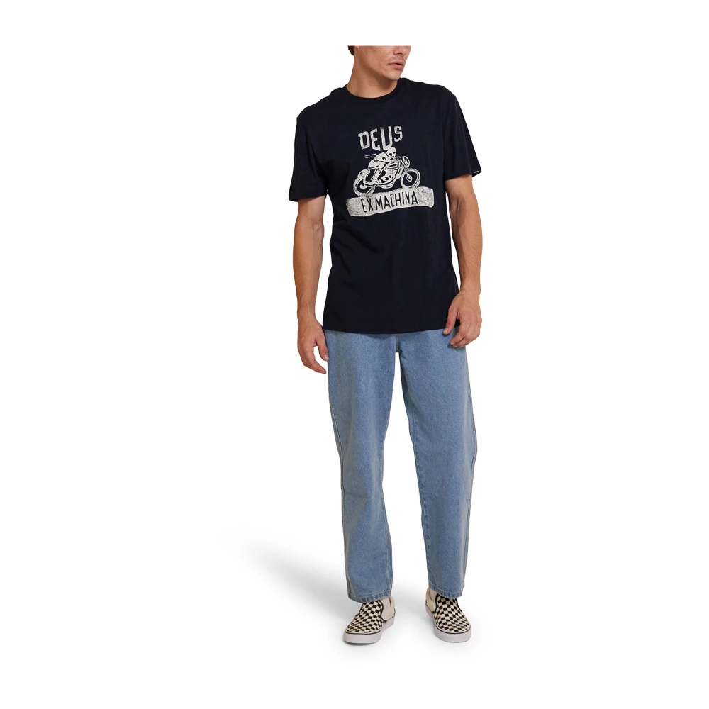 Deus Ex Machina Vintage Turps Tee Blue Heren