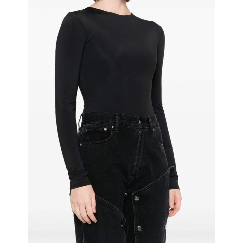 Entire Studios LS Bodysuit in Zwart Black Dames