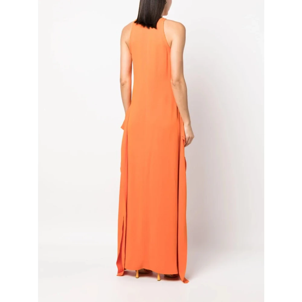 Lanvin Maxijurk met ruches Orange Dames