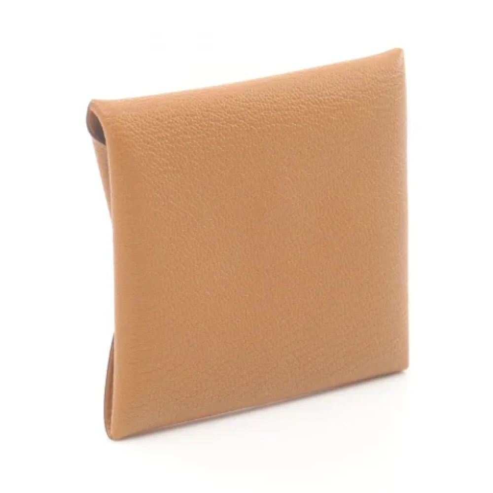 Hermès Vintage Pre-owned Leather wallets Brown Dames