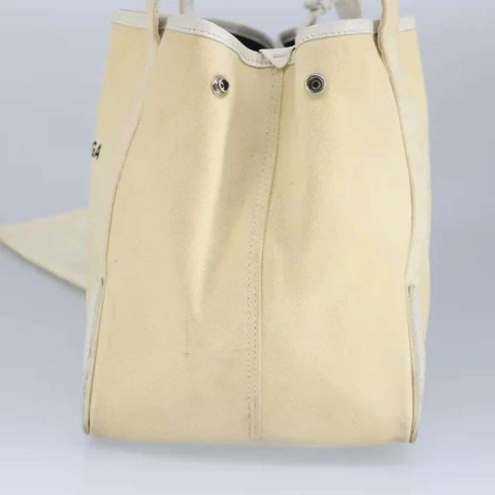 Balenciaga Vintage Pre-owned Canvas handbags Beige Dames