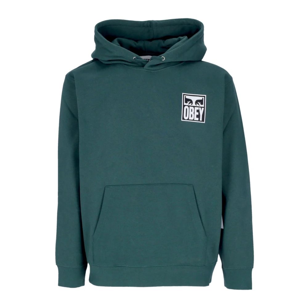 Obey Donkere Ceder Eyes Icon Hoodie Green Heren