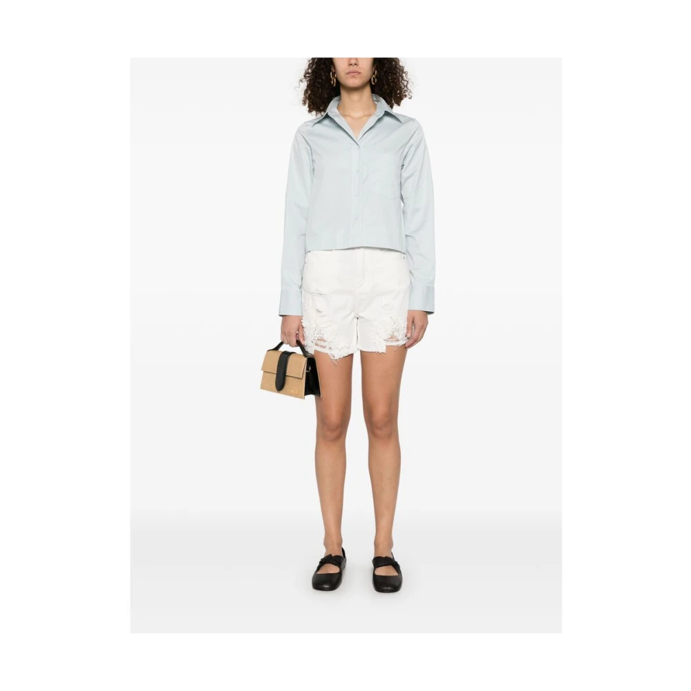 closed Blauwe Knoopsluiting Shirt Blue Dames
