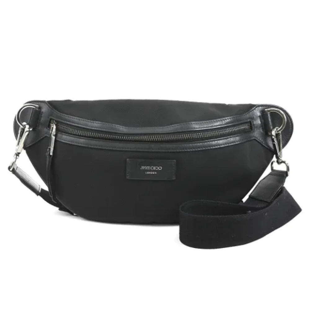 Jimmy Choo Pre-owned Nylon crossbody-bags Black Dames